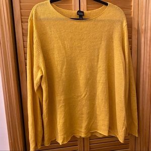 Eileen Fisher Organic cotton linen pullover sweater